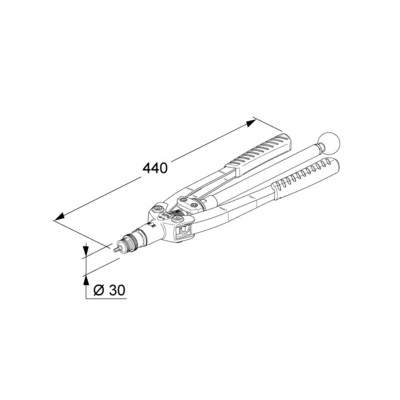 Rivettatrice manuale IERO N1.0 per Inserti filettati da M5 a M10